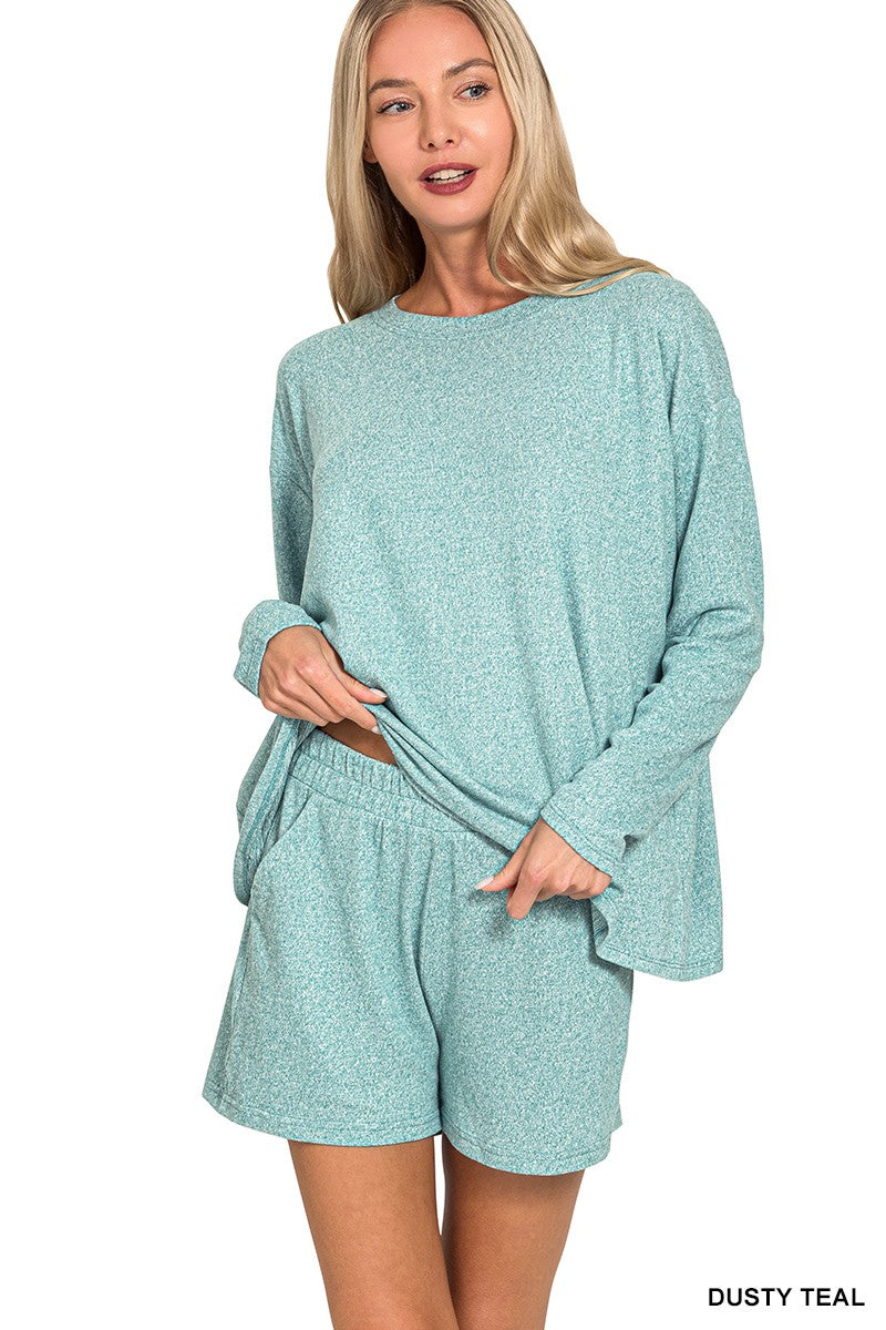 Soft Long Sleeve Tee & Shorts Set