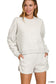 Fleece Long Sleeve Sweatshirts & Shorts Set