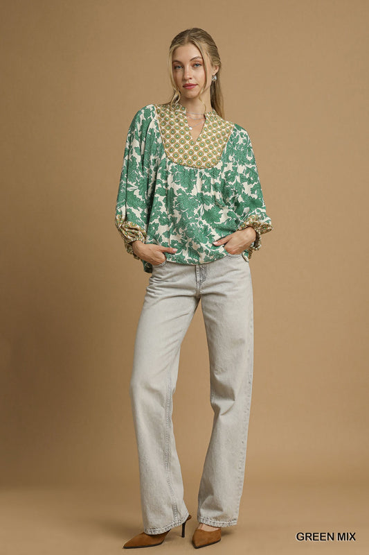 Green Mix Top