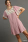 Handmade Crochet Detail Dress with Back Adjustable Tie