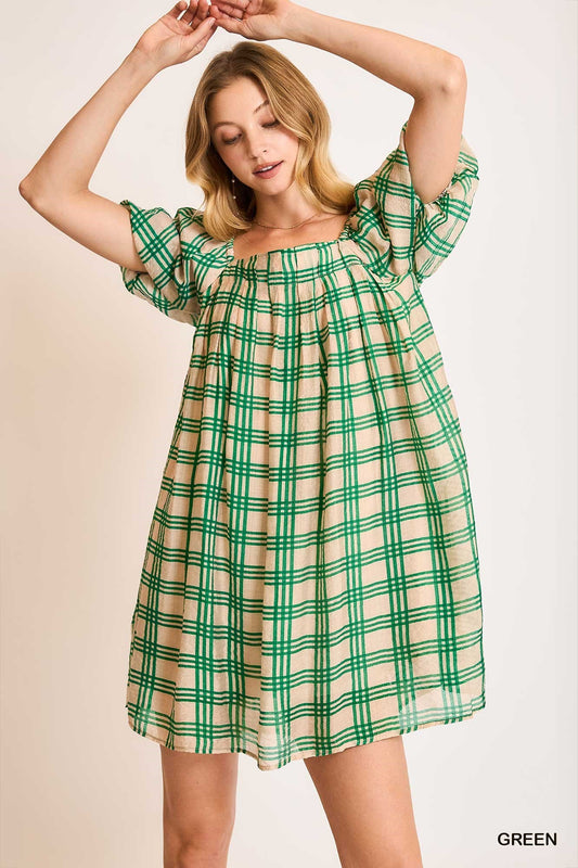 Checkmate Charm Mini Dress