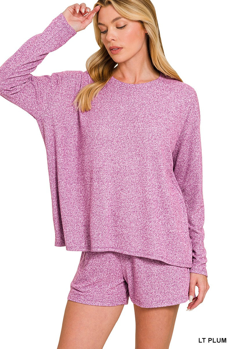 Soft Long Sleeve Tee & Shorts Set