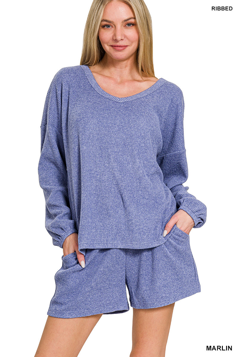 Long Sleeve Short Set