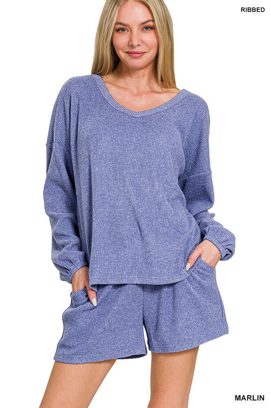 Long Sleeve Short Set