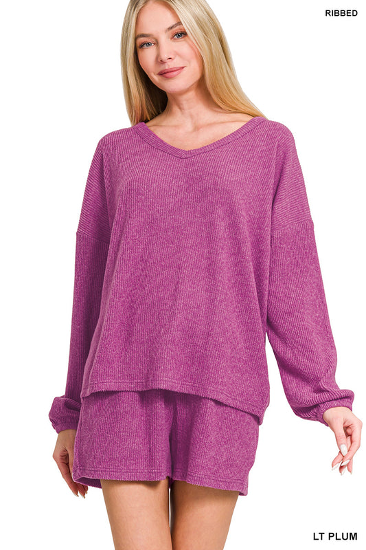Long Sleeve Short Set
