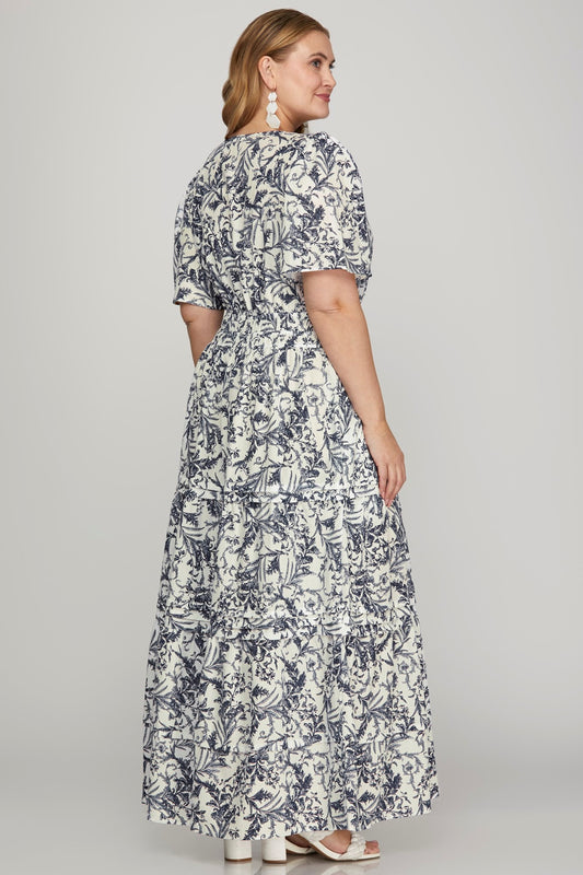 Bloom Vale Tiered Maxi Dress