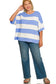 Curvy French Striped Top