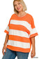 Curvy French Striped Top