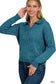 V-Neck Collared Basic Sweater