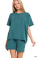 Raised Rib Short Sleeve Tee & Short Pants Set