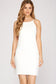 Sleek Texture Mini Dress