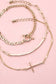 Trio Bar Cross Bracelet