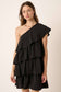 One Shoulder Tier Detail Dress
