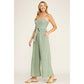 Coastal Stripe Smocked Jumpsuit