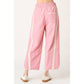 SPORTY STRIPE NYLON PULL ON BARREL LEG PANTS