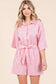 Linen Tie Belt Romper