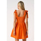 Stitch Tie Shoulder Mini Dress