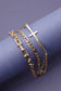 Triple Multi Bracelet with Cross