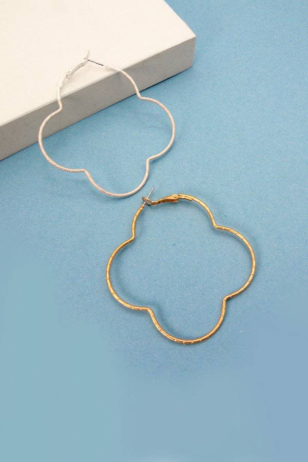 Clover Hoop Earrings