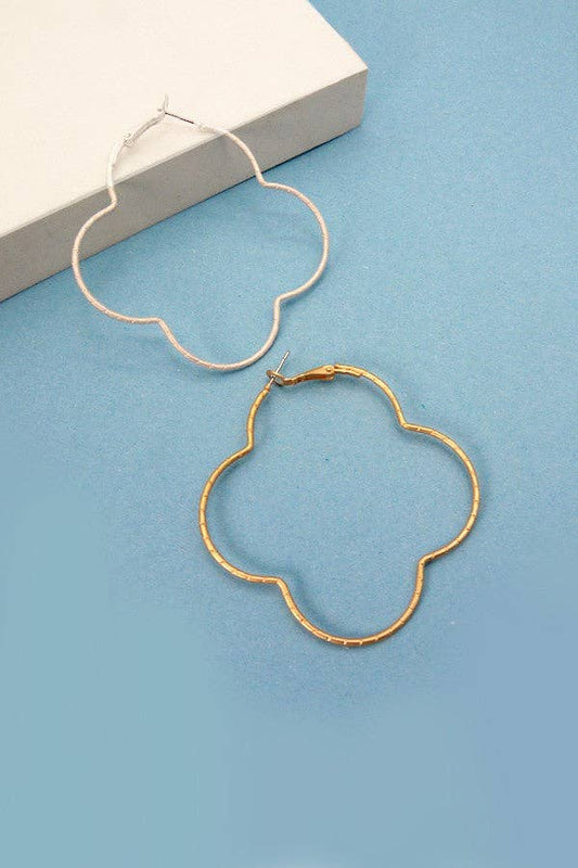 Clover Hoop Earrings