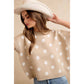Polka Dot Knit Sleeveless Top
