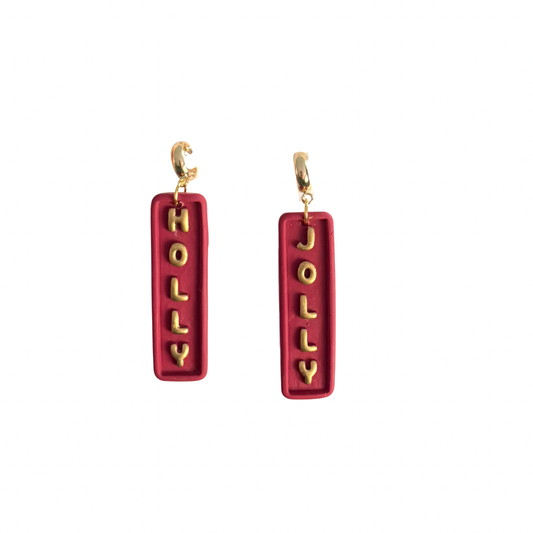 Holly Jolly Christmas Earrings | Winter, Christmas, Gifts