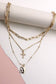 Cross Multi-Layer Necklace