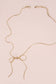 Snack Chain Bow Pendant Necklace