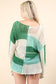 Color Block Oversized Knit Sweater Top