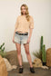 Waffle Knit Button Down Top