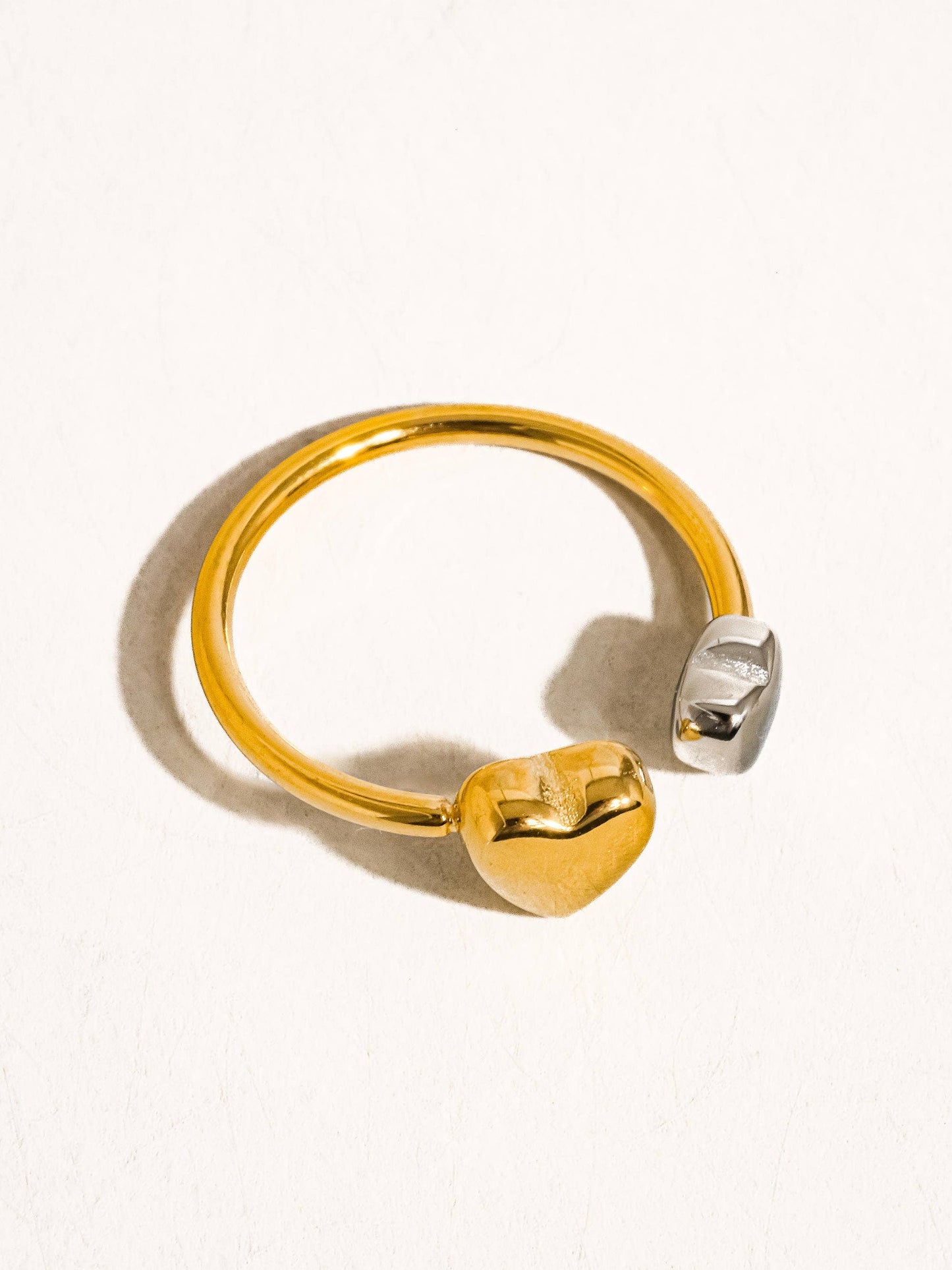 Two Tone Heart Ring