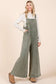 Mineral Washed Buttoned Strap Jumpsuit
