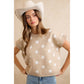 Polka Dot Knit Sleeveless Top