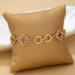Pave Crystal Clover Link Bracelet With Toggle Clasp