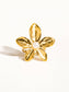 Two Toned Pearl Flower Ring