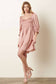 Petal Satin Smocked Mini Dress