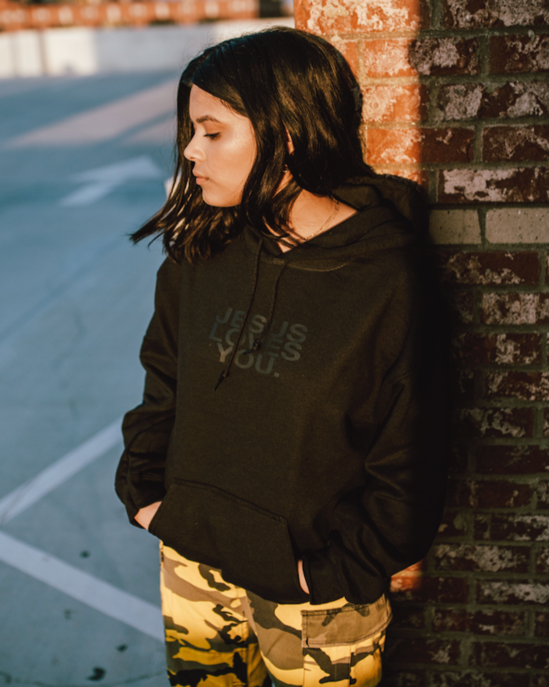 Puff Black Logo Hoodie