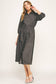 CHLOE CHAMBRAY BUTTON-DOWN MIDI DRESS