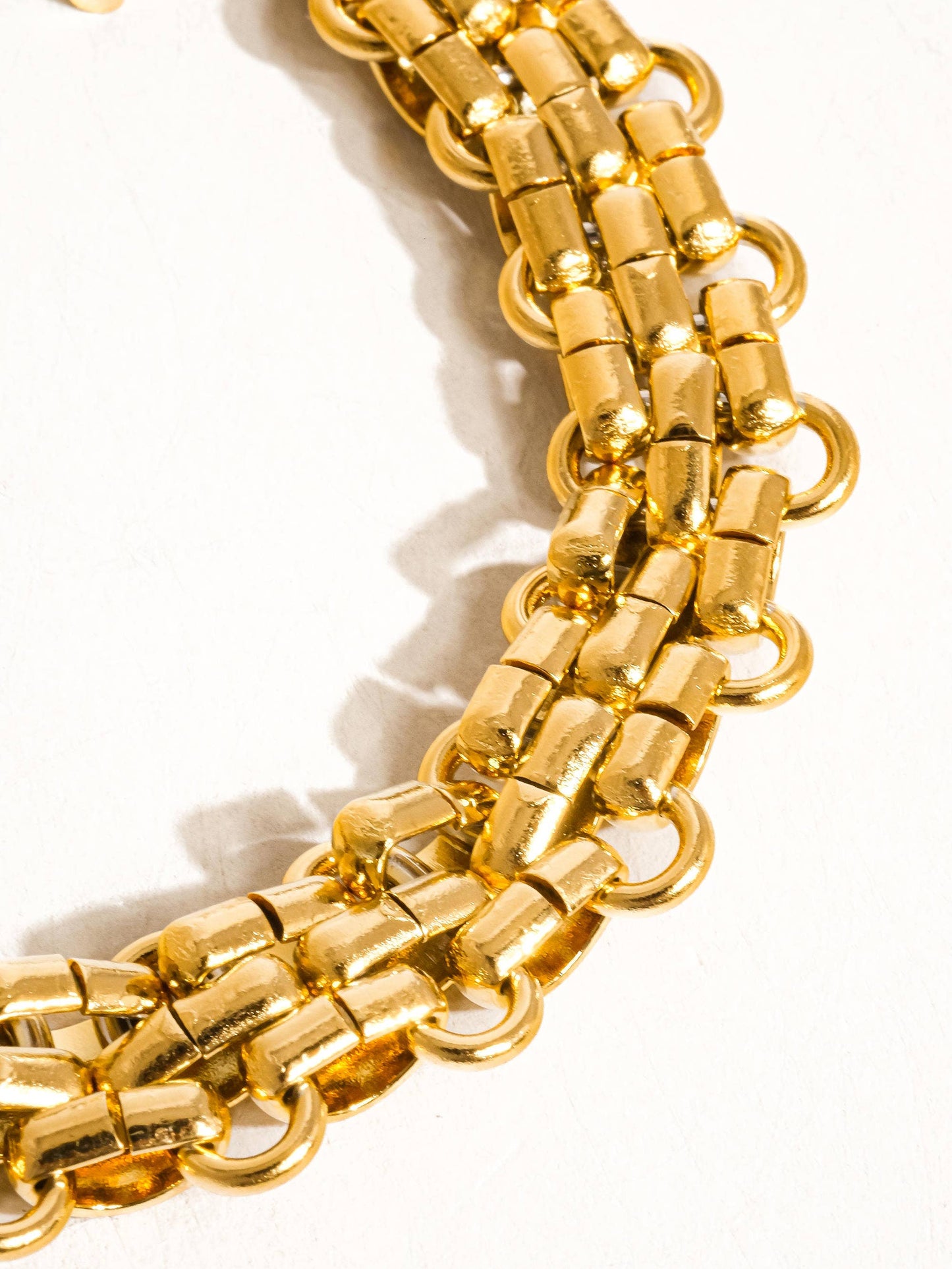 Donni Gold Bold Weave Bracelet