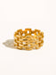 Roxie Gold Braided Chain Ring