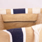 Fleming Tote   Natural/Navy   16x13.5x5.5