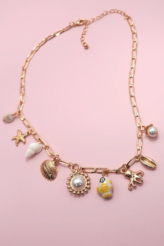 Charm Necklace-Fisherman Toile Fish