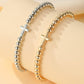 CROSS BALL CHAIN BRACELET