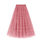 Mesh Tiered Skirt