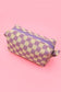 Checker Cosmetic Pouch