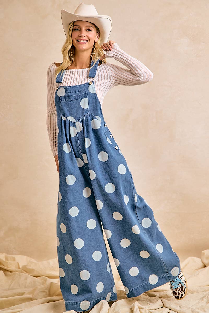 Polka Dot Overalls