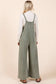 Mineral Washed Buttoned Strap Jumpsuit