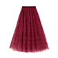 Mesh Tiered Skirt