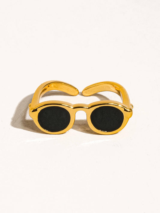 Gold Sunglasses Adjustable Ring