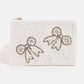 Rhinestone Pearl And Seed Beaded Ribbon Bow Coin Purse